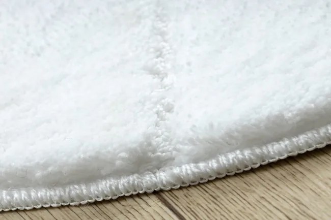 Kúpeľňový koberček SUPREME WAVES vlny, biely kruh