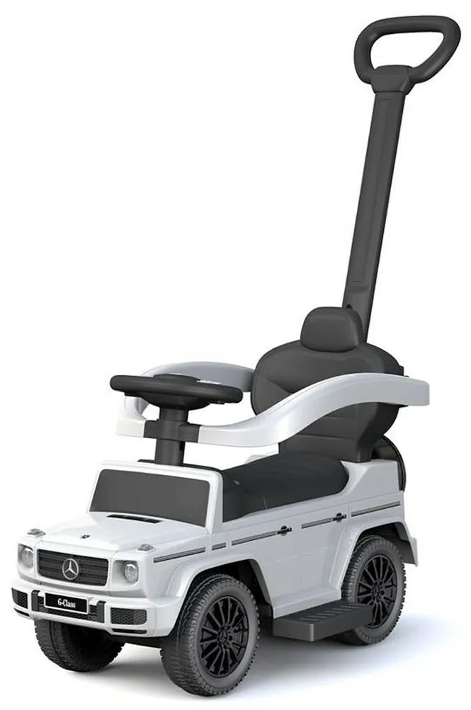 Odrážadlo s vodiacou tyčou Mercedes Benz G-Class Baby Mix biele