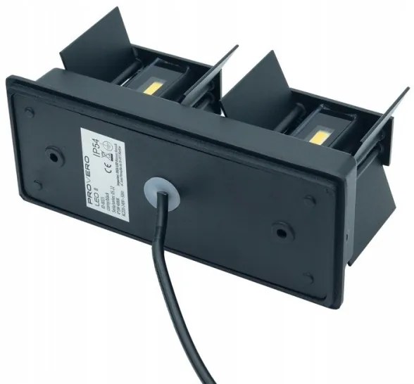 LED Vonkajšie nástenné svietidlo LED/12W/230V IP54 čierna