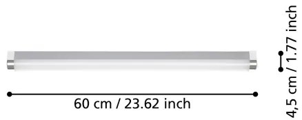 Eglo 99777- LED Kúpeľňové osvetlenie zrkadla TRAGACETE LED/15,5W/230V IP44 60 cm