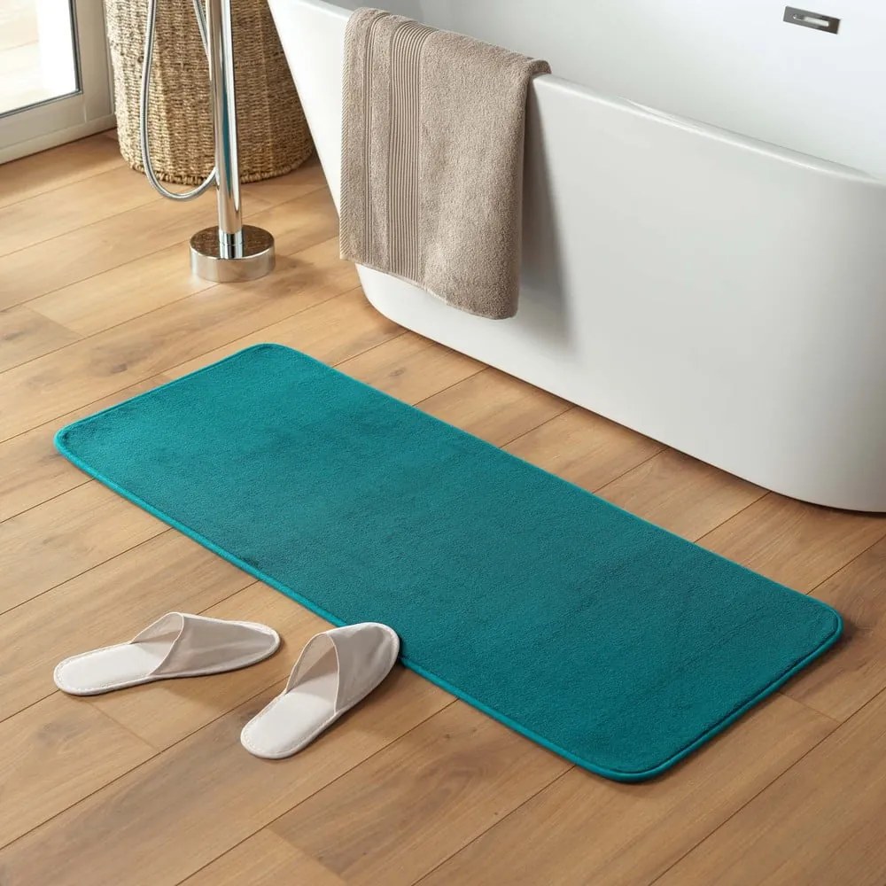 Modrá kúpeľňová predložka 50x120 cm Vitamine – douceur d'intérieur
