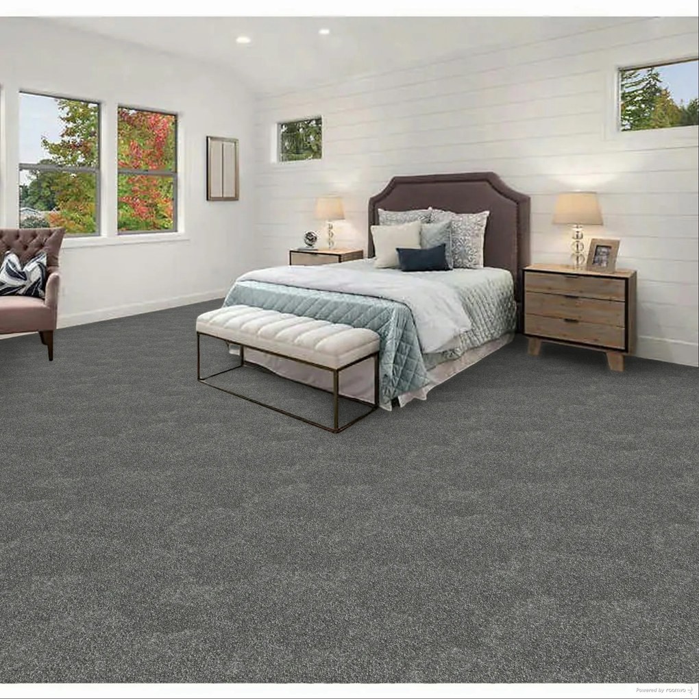 Lano, Metrážny koberec Charisma 832, na mieru, šíře 4m, šedá, filc, obývacia izba