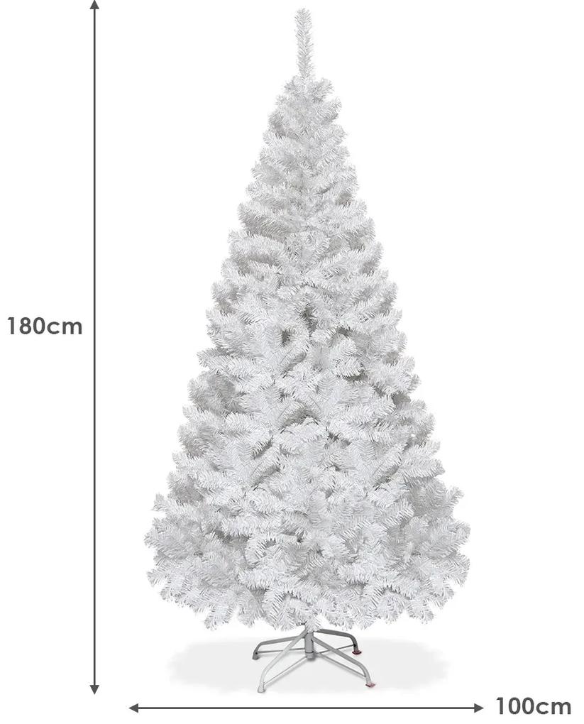 Biely vianočný stromček | 180 cm