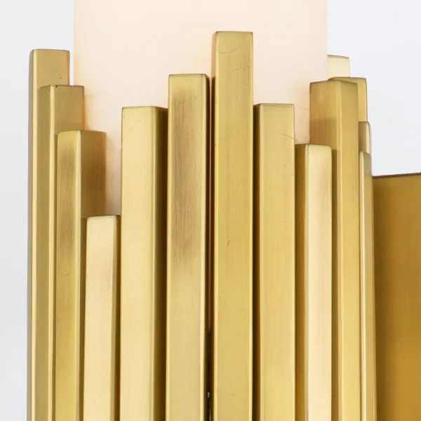 Elstead MARVELE-2WB-AB-OPAL - LED kúpeľňové svietidlo MARVELE 2xG9/4W/230V IP44