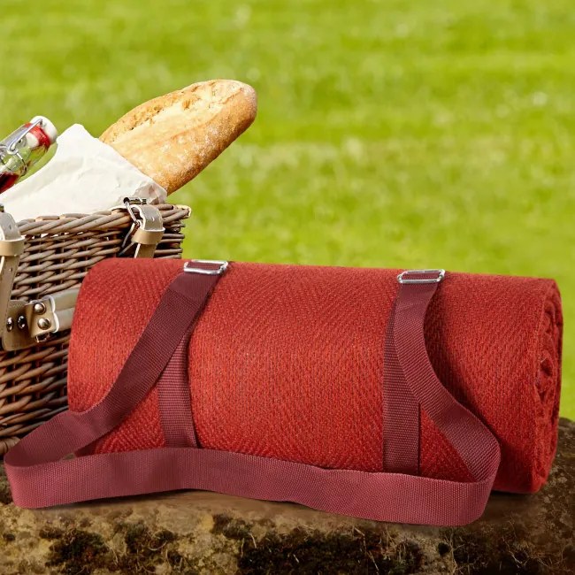 Pikniková deka HARMONY bordová