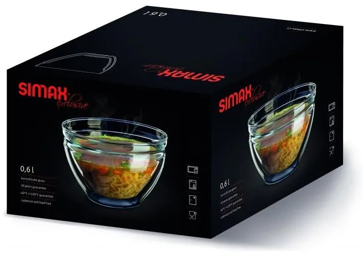 SIMAX MISKA S DVOJITOU STENOU 600 ML