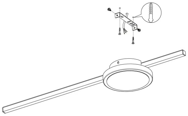 Eglo 99608 - LED Stropné svietidlo SARGINTO 1xLED/6,3W/230V + 1xLED/5,4W