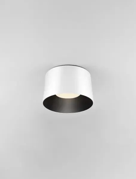 LED bielo-čierne dizajnové stropné svietidlo Atil-35