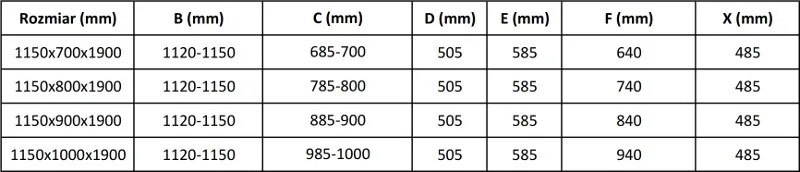 Mexen Apia, sprchový kút s posuvnými dverami 115 (dvere) x 90 (stena) cm, 6mm číre sklo, chrómový profil, 840-115-090-01-00