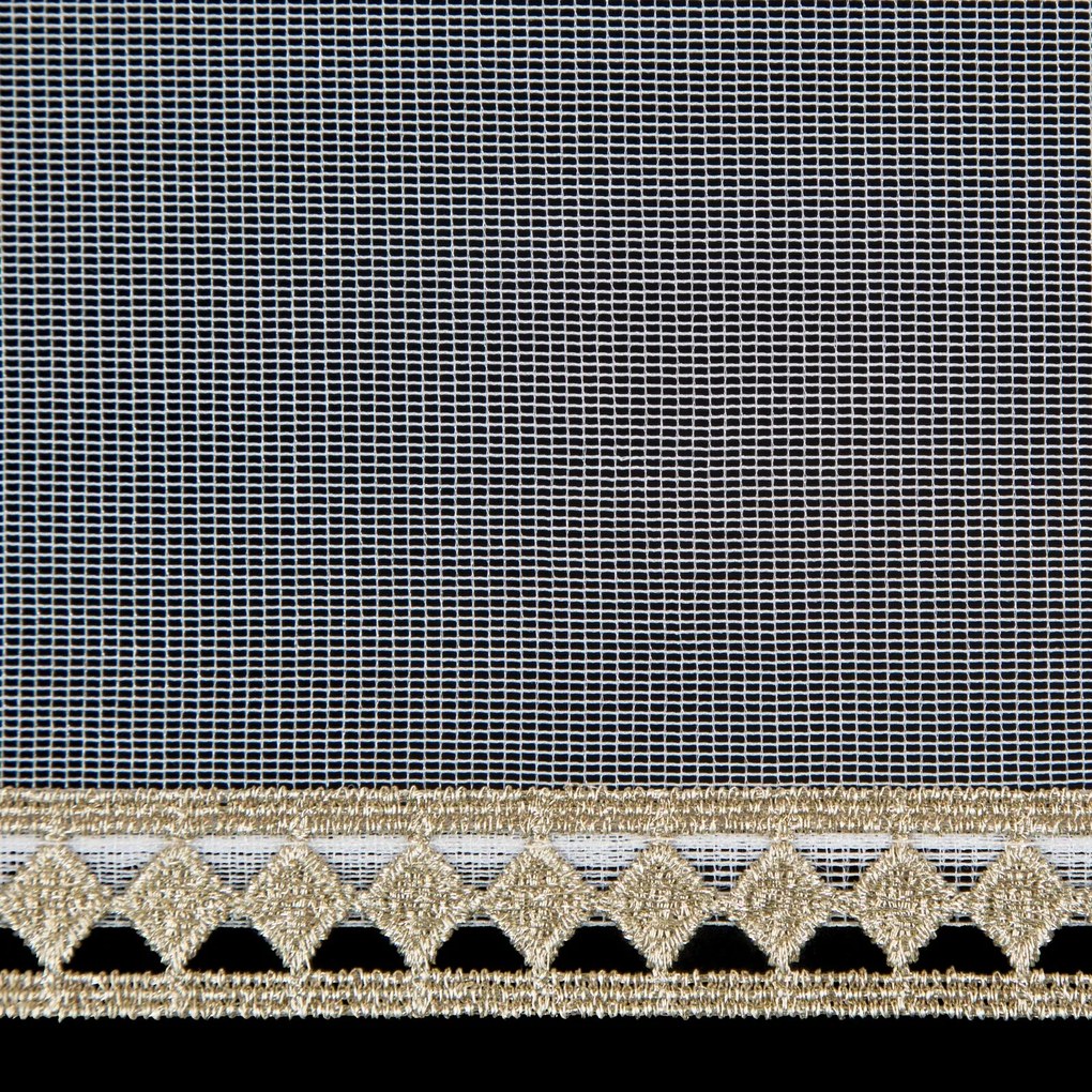 ZÁCLONA NA KRÚŽKOCH CASSIE 300X150 CM BIELA