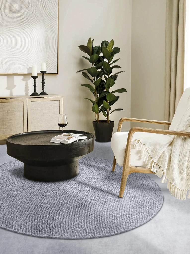 Villeroy & Boch Kusový koberec 106050 Silver kruh, 200x200 (priemer) kruh, šedá, obývacia izba