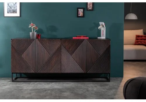 Komoda 40049 177cm Drevo Mango hnedá  - Komfort-nábytok