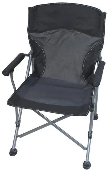 Skladacia kempingová stolička čierna