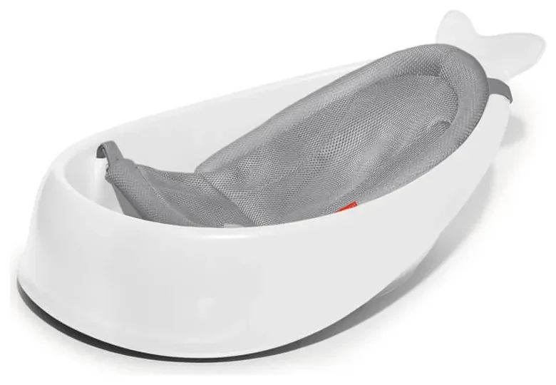 Vanička s ergonomickou podložkou Moby 3 fázová White