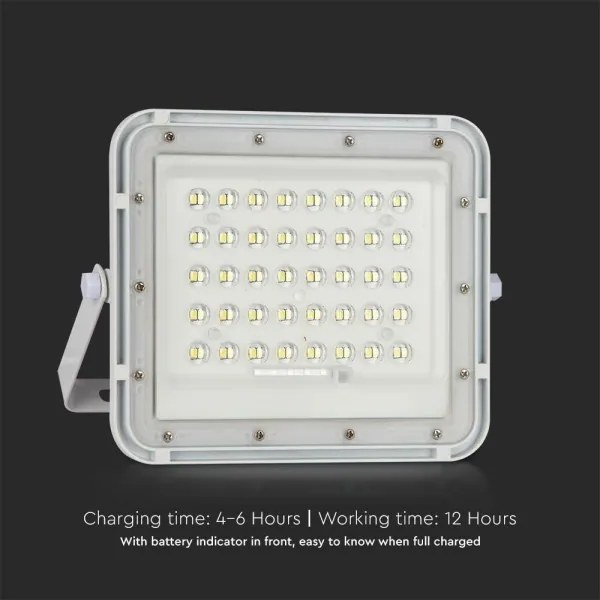 LED Vonkajší solárny reflektor LED/6W/3,2V IP65 4000K biela + DO