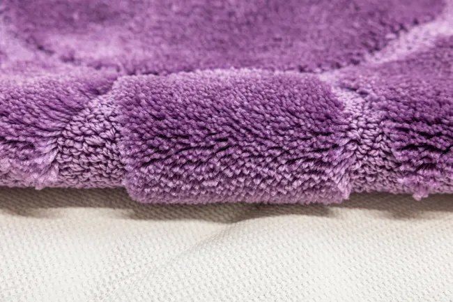 Kúpeľňový koberček Ocean fialový kruh