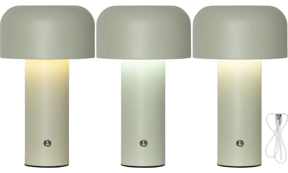 Zelená LED stolová lampa (výška 21,5 cm) Bobby – Star Trading