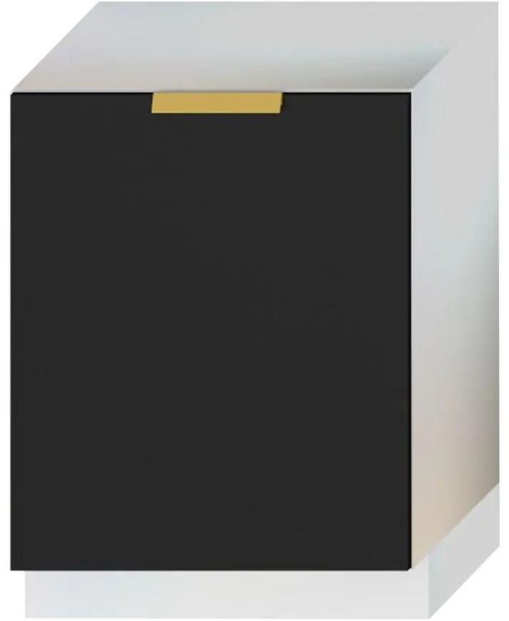 Predná stena umývačky Denis 60pz čierna mat