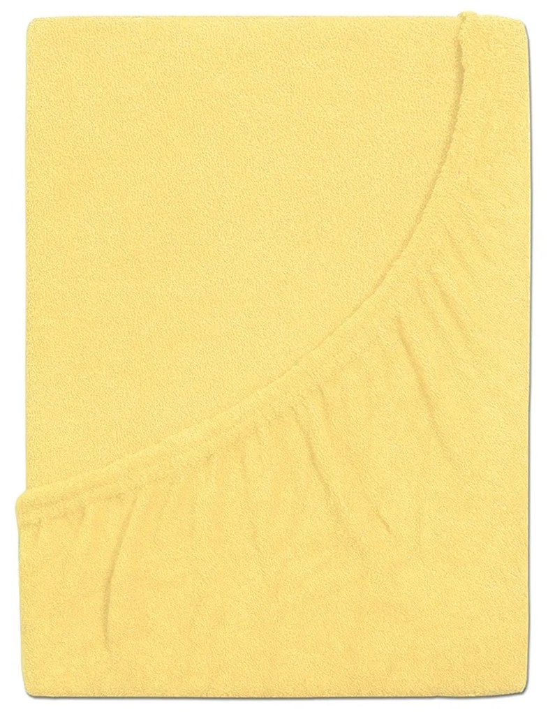 4Home froté prestieradlo Ideál žltá, 90 x 200 cm