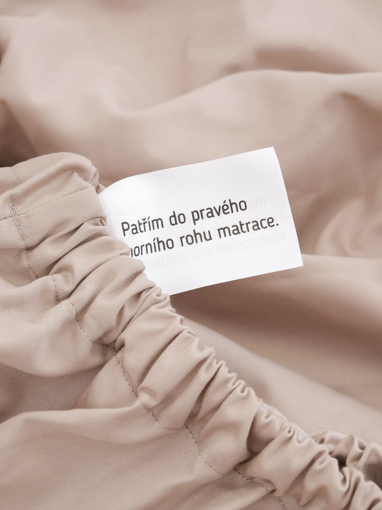 Saténová plachta Diana 120 × 200 cm - cappuccino