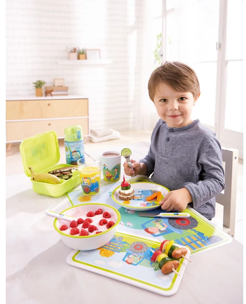 Desiatový box s priehradkou - Traktor