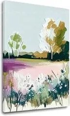 Krajinka na plátne V jarnom rozkvete