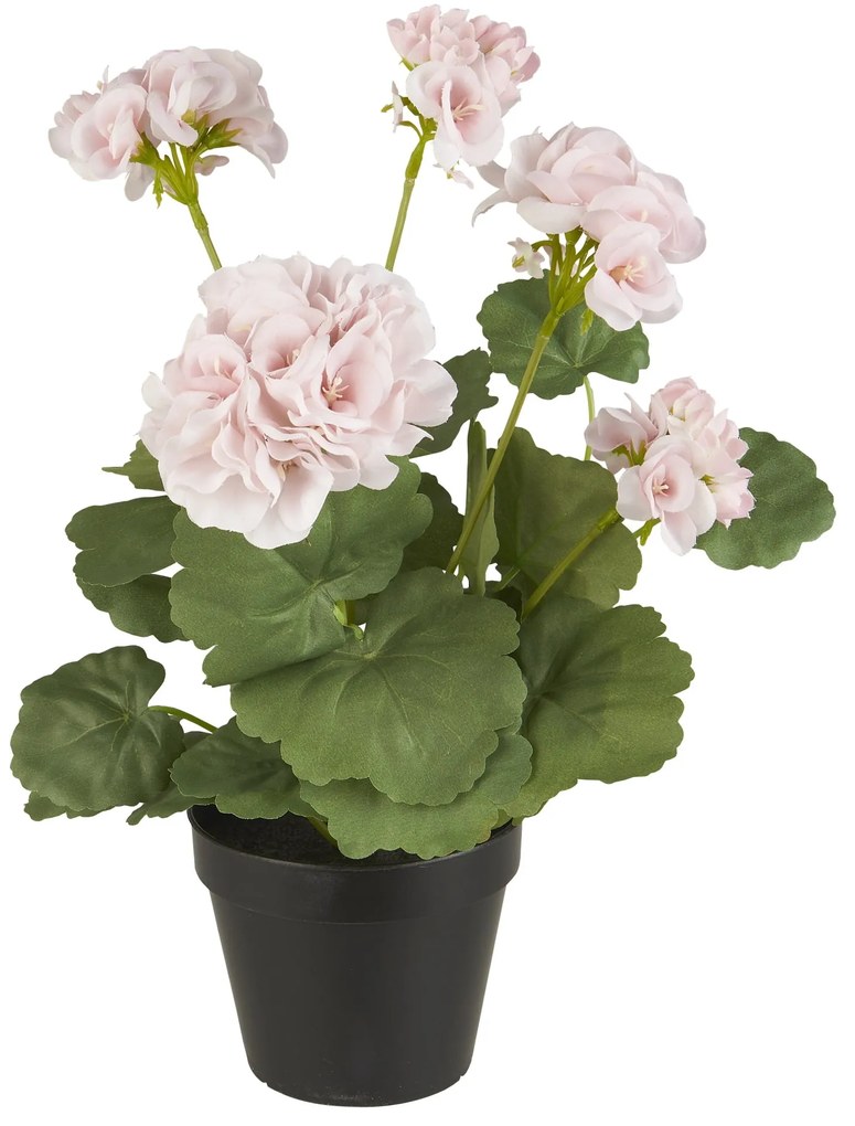 Ib Laursen Dekoratívne umelé muškáty Pink Flowers