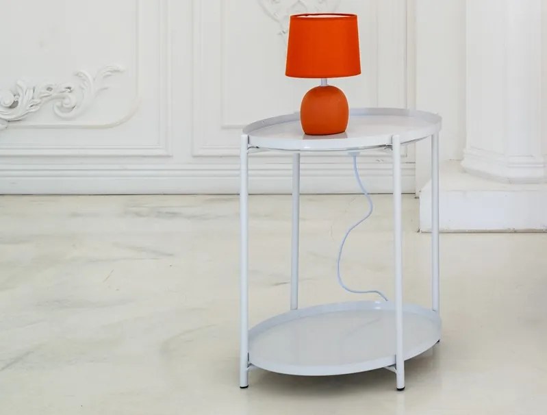 Stolná lampa Malu, oranžová