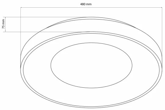 LED Stmievateľné stropné svietidlo WITOLD LED/72W/230V 3000-6000K + DO