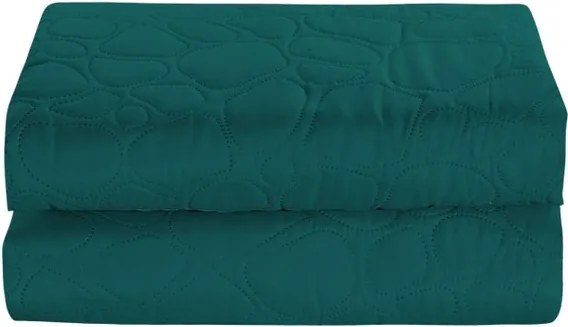 Tyrkysový prehoz na posteľ STONE Rozmer: 200 x 220 cm