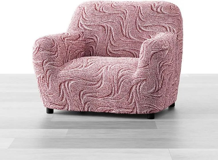 Bielastické poťahy BRILLANTE bordó kreslo (š. 60 - 110 cm)