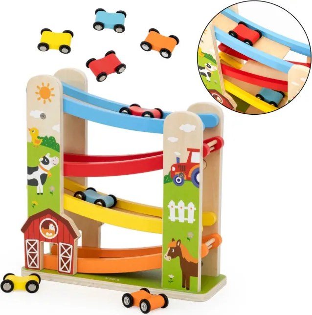 Viga 44844 Drevená automobilová dráha Farma