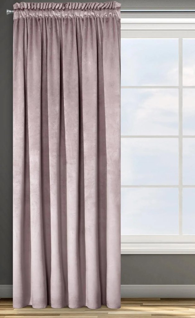 Hotový záves D91 ROSA 140x250 cm, púdrový