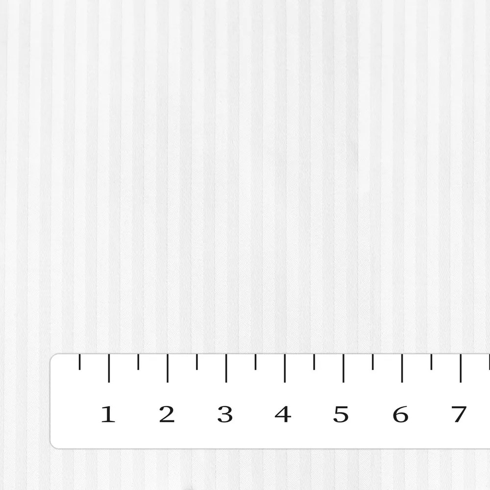 Biante Damašková obliečka na vankúš Atlas Grádl DM-012 Biela - tenké pásiky 2 mm 35 x 45 cm