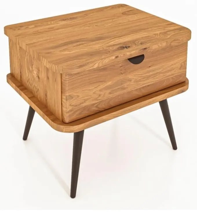 Nočný stolík z dubového dreva v prírodnej farbe Kula - The Beds