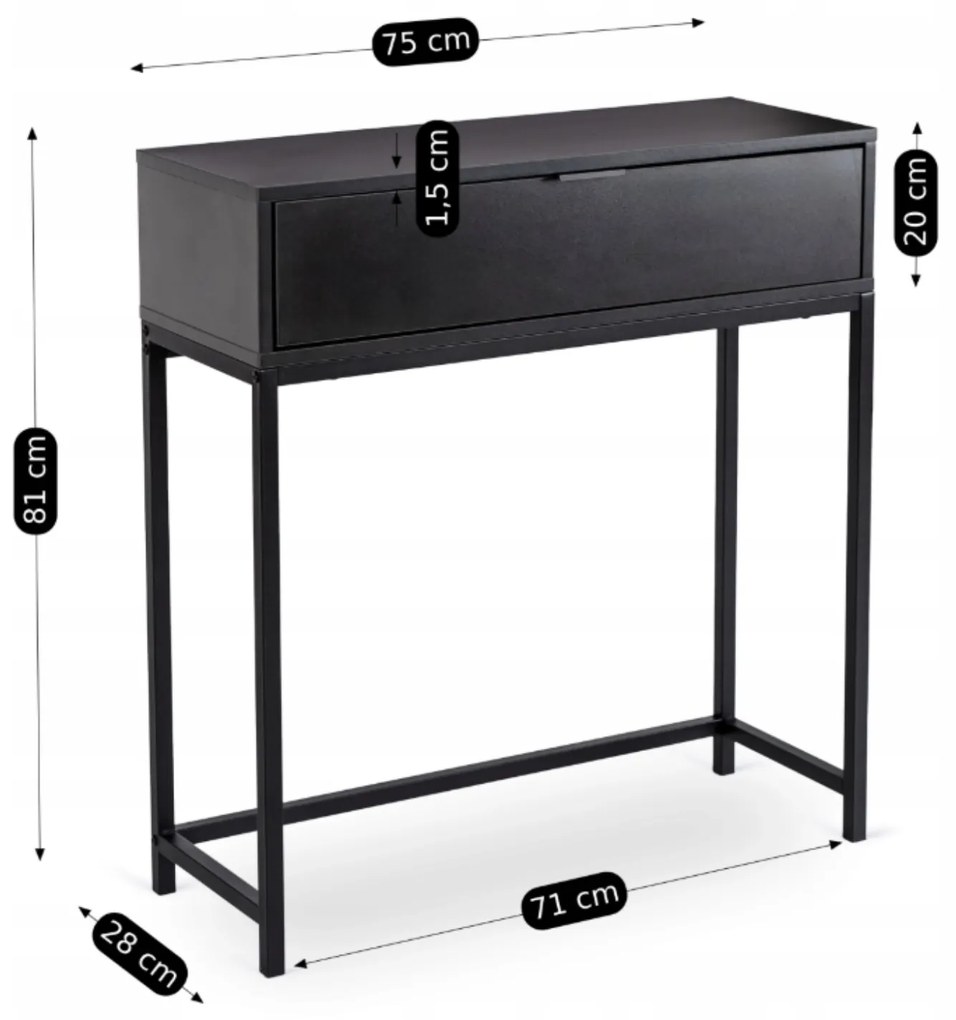 PROXIMA.store - Toaletný stolík Petra FARBA: dub