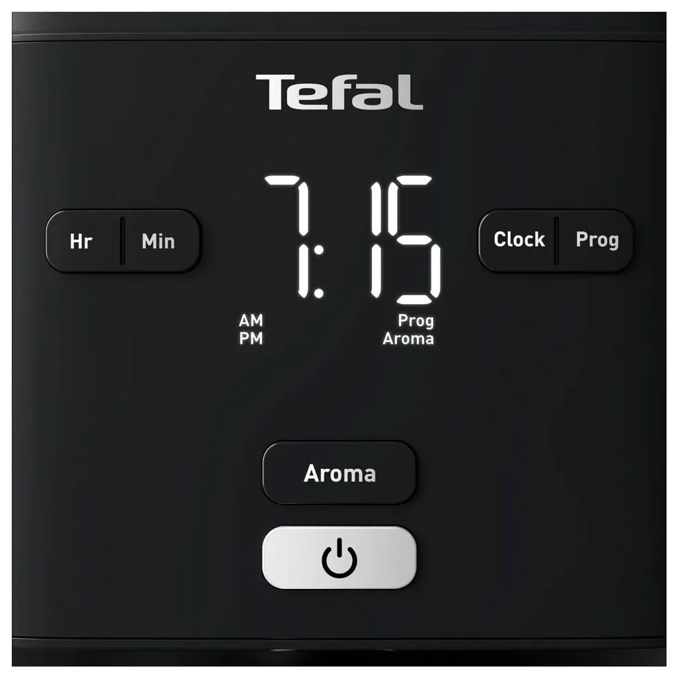 Čierny kávovar na filtrovanú kávu Smart'n'light CM600810 – Tefal