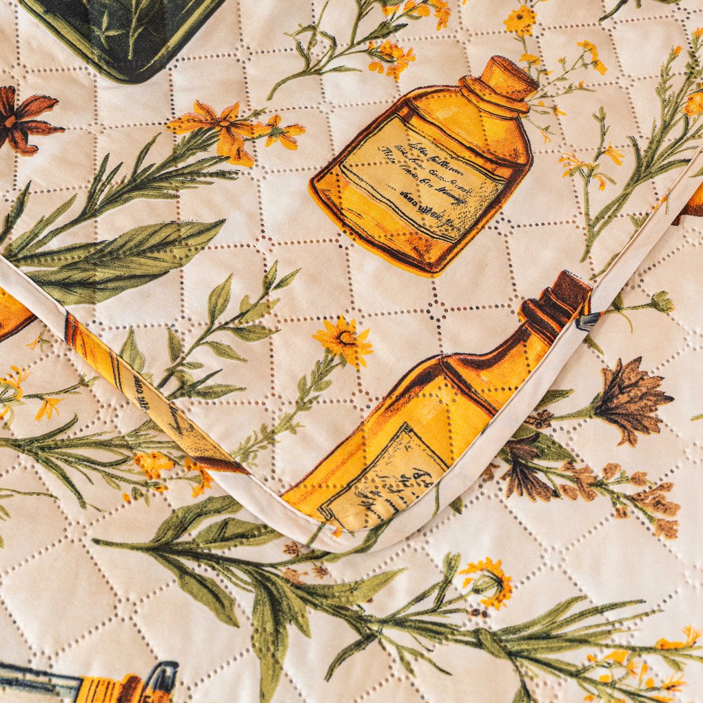 Prehoz na posteľ APOTHECARY, krémový Rozmer: 220 x 240 cm
