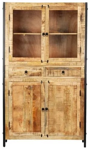 vidaXL Komoda 100x40x175 cm masívne mangovníkové drevo-