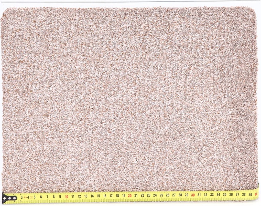 Spoltex, Koberec metráž Ester / 73 Krémový, na mieru, šíře 4m, béžová, ab (mriežka), chodba / predsieň