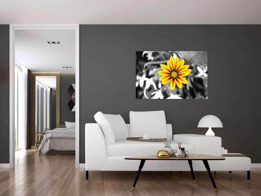 Obraz žltej kvetiny (90x60 cm)