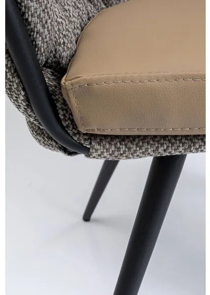 Knot Tweed stolička šedá/čierna