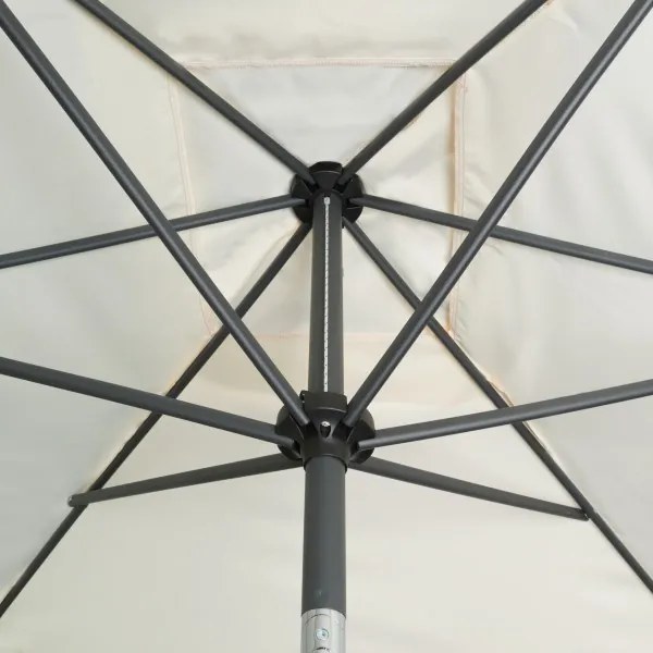 Derby Basic Lift NEO 2,5 x 2 m – naklápací slnečník s kľukou hnedá (kód farby 846), 100 % polyester