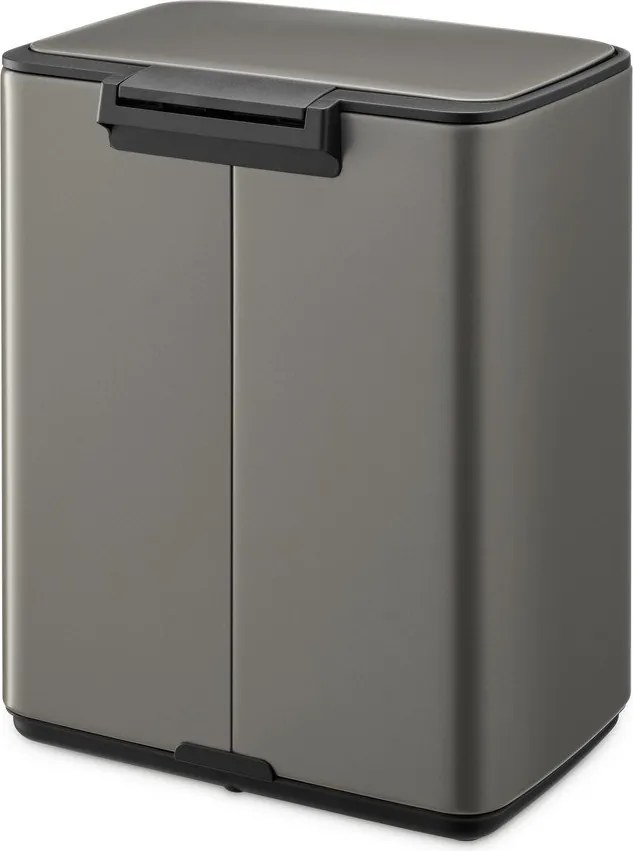 Sivý pedálový oceľový odpadkový kôš 12 l Bo – Brabantia