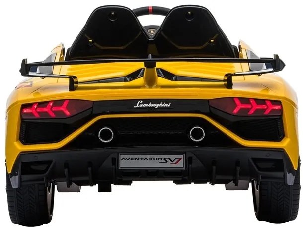 LEAN CARS  ELEKTRICKÉ AUTÍČKO LAMBORGHINI AVENTADOR - NELAKOVANÉ - ŽLTÉ- 2x45W - 1x12V7Ah - 2021