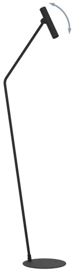 Eglo 900909 - LED Stojacia lampa ALMUDAINA LED/5W/230V 3000K čierna