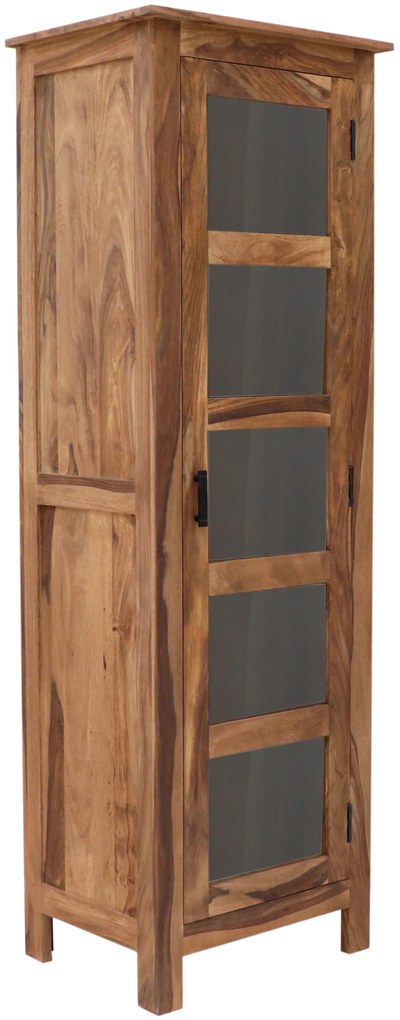 furniture-nabytek.cz - Vysoká vitrína z masivu palisandr 60x180x45
