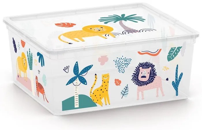 Biely plastový detský úložný box 40x34x17 cm C Box Style – KIS
