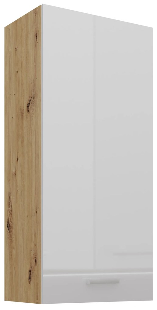 Horná kuchynská skrinka Arryn 50 G-108 1F (korpus: dub artisan / front: lesk biely). Vlastná spoľahlivá doprava až k Vám domov. 1134389