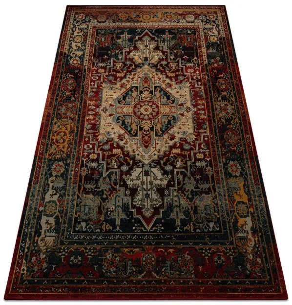 Koberec POLONIA ALHAMBRA Ornament rám, rubín